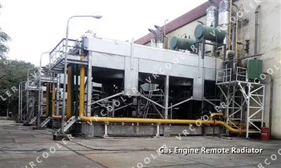 CAT gāzes dzinēja tālvadības radiators